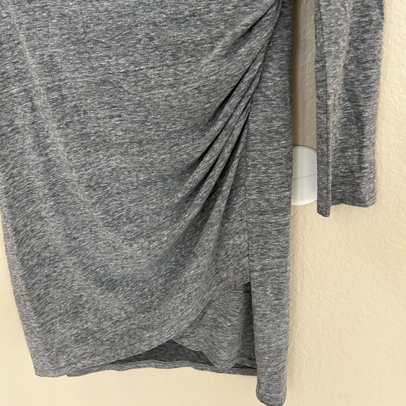 LEITH long sleeve dress in heather grey - size Large - Picture 2 of 4